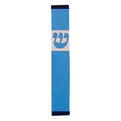 TRADITIONAL SHIN - SMALL Mezuzah Teal - MZ-230 