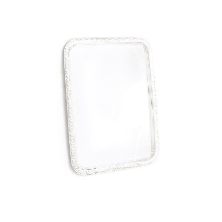 Tray Rectangle with braid on lip XL Kiddush Plates 