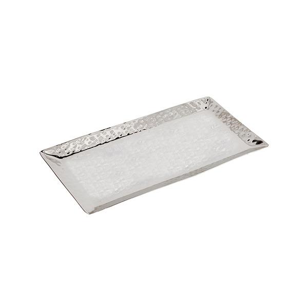 Tray - Stainless Steel + Hammer Work 28*16 cm 