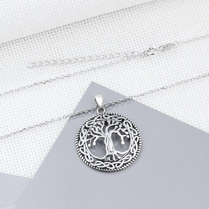Tree of Life Large Pendant Necklace Jewelry 925 Sterling Silver 