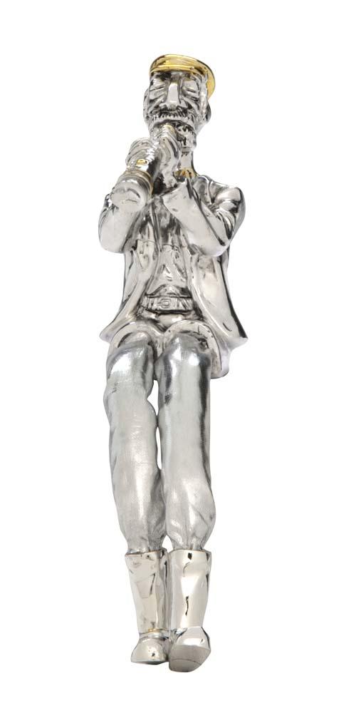 Trumpet player Seated Silver 925 Elecroforming Figurines 