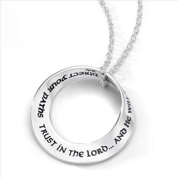Trust in the Lord - Proverbs 3:5-6 Necklace 