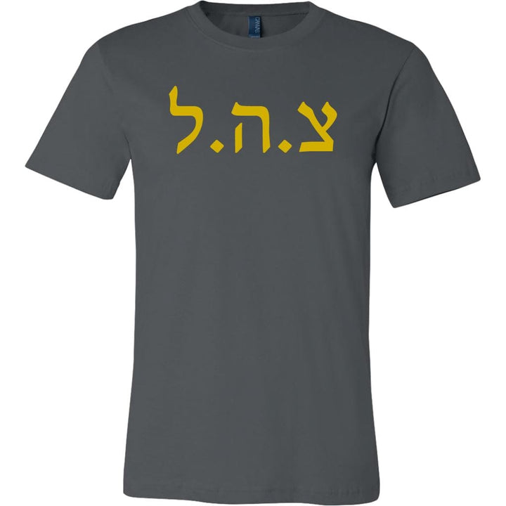 Tzahal Israel's Defense Force IDF Shirts T-shirt Canvas Mens Shirt Dark Grey S