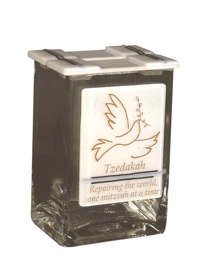 Tzedakah Box Dove Stringer 