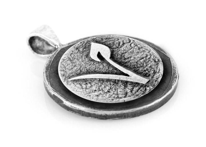 Vegan Symbol Medallion with Buffalo Nickel Coin of USA Coin Pendant Necklace Necklace 