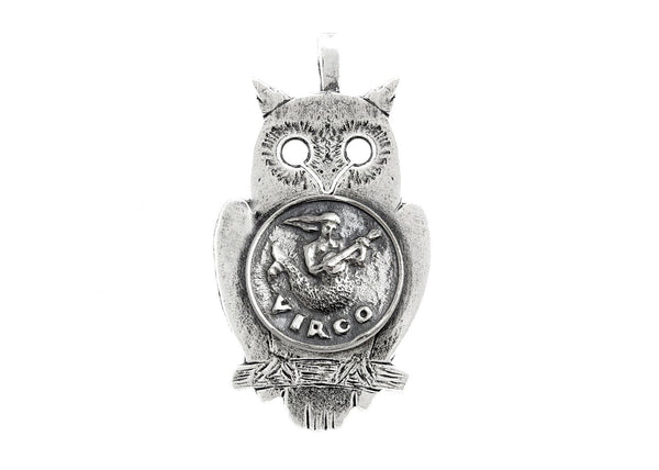 Virgo Astrology Medallion Zodiac Necklace Pendant 