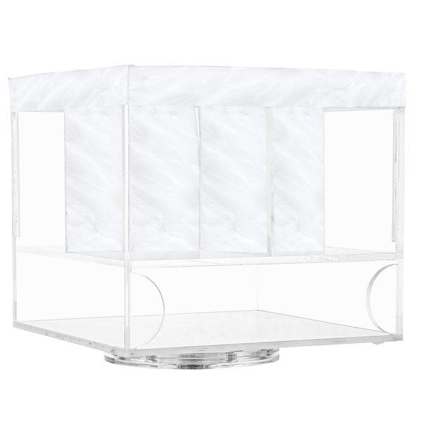 White pearl Cutlery And napkin holder-0