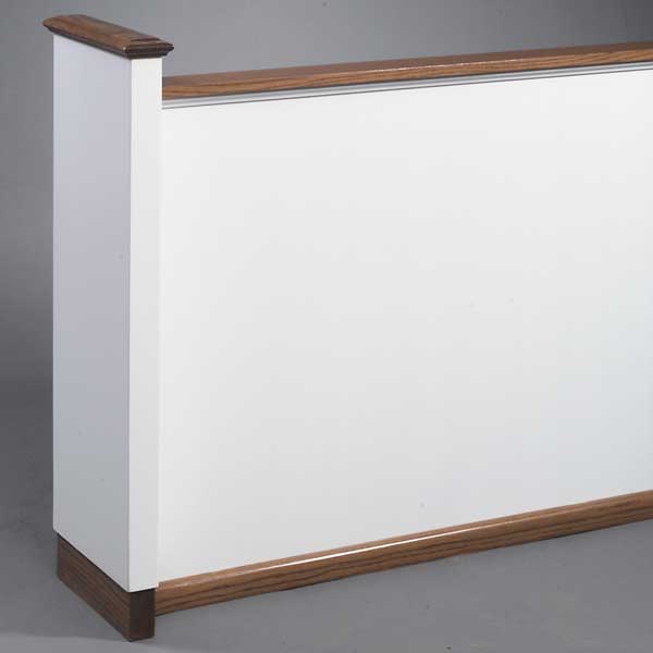 Waist High Modesty Mehitzah Dividers Synagogues & Temples Plain Panel (Two-Tone or All-Stain) 