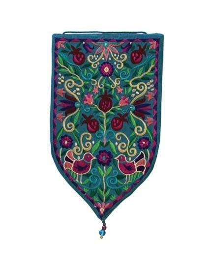 Wall Hanging - Special Shape - Small pomegranates blue 