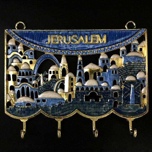 Wall Key Holder - Jerusalem motif 