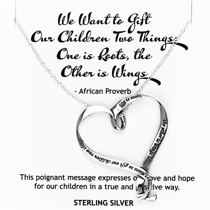 We Want to Gift Our Children Two Things Necklace 
