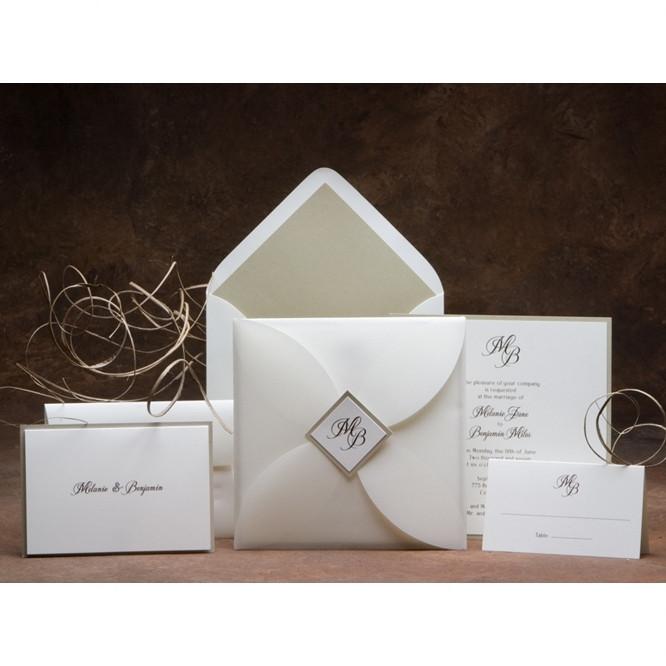 Wedding Invitations - Classy Add Thank You Cards 