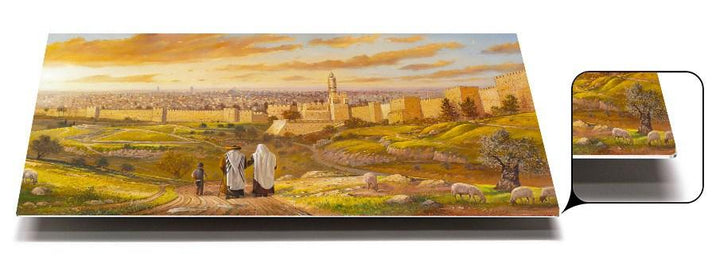 Welcome to Jerusalem Original Art Canvas Print 