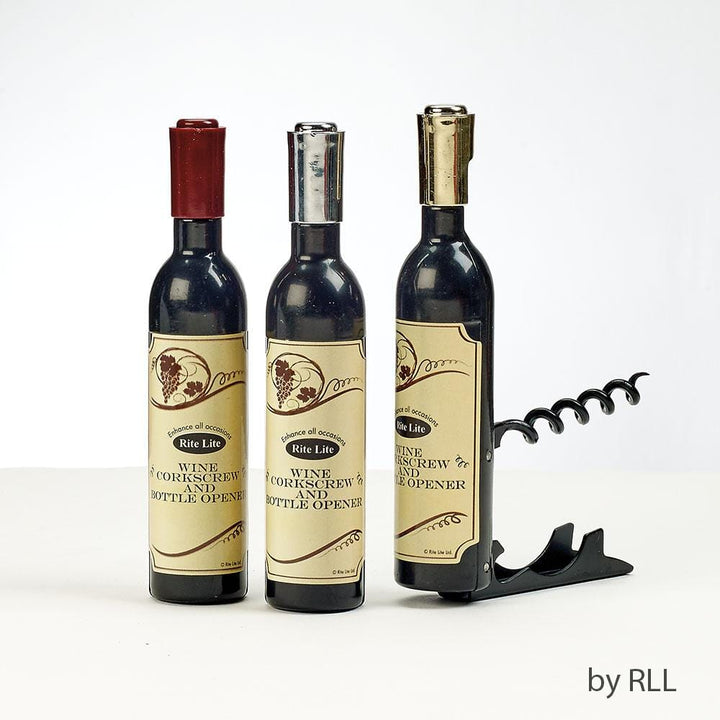 Wine Bottle Shaped Corkscrew, 4.5", Gift Box, 12/display CEREMONIAL 