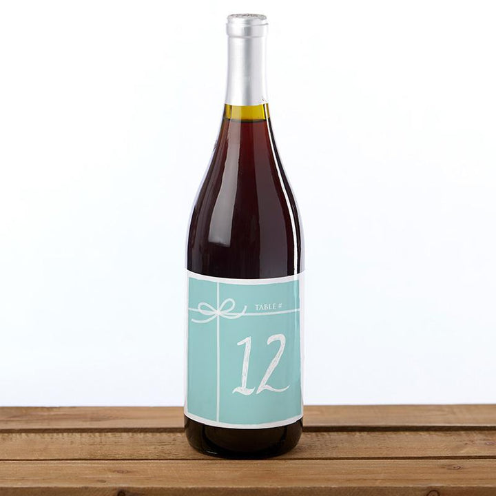 Wine Label Table Numbers (1-20) Wine Label Table Numbers - Something Blue (1-20) 