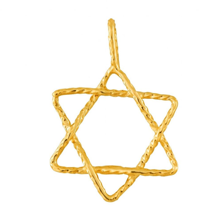 Wire Star Of David 16 inches Chain (40 cm) 