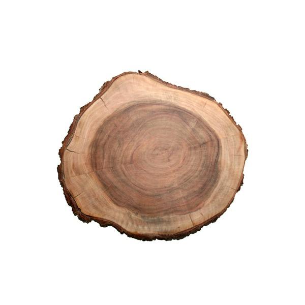 Wooden Board - Round - Natural Wood 