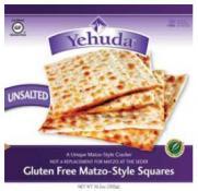 Yehuda Passover Matzah from Israel Gluten Free Unsalted Matzo Squares 10.5 oz 