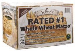 Yehuda Passover Matzah from Israel Whole Wheat Matzos 5 X 1 lb Pack 